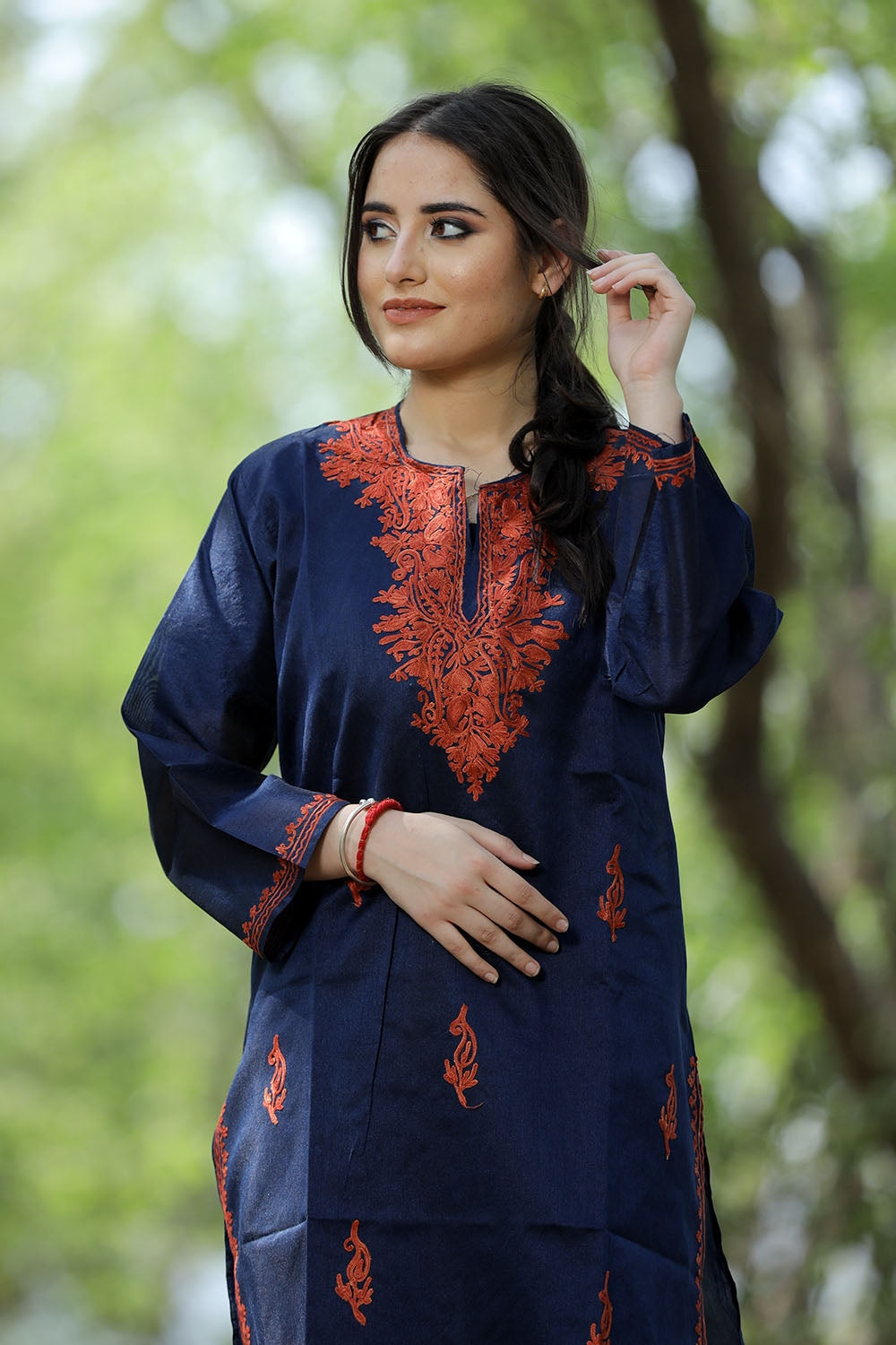 Navy clearance blue kurtis