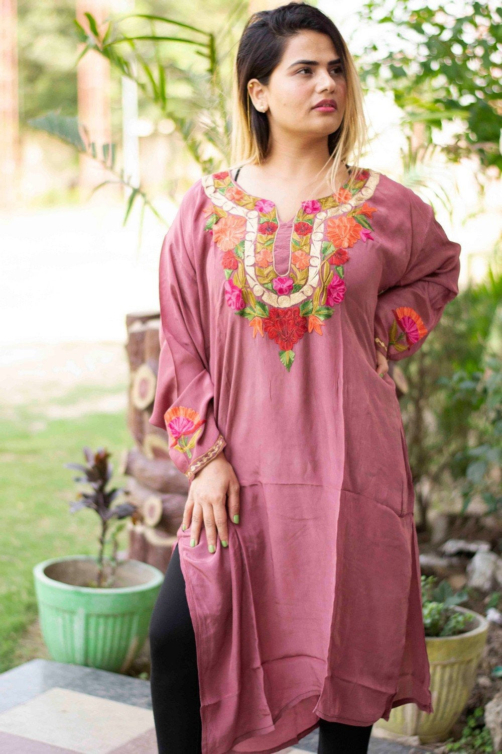 Kashmiri deals embroidery dresses