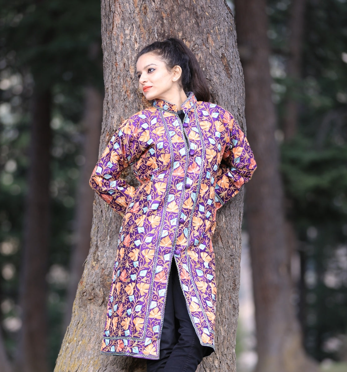 Banjara India Women's Dupion Silk Kutchi Embroidered Sleeveless Short Jacket/Koti/Shrug  (Keri Allover) - Banjara India - 3856546