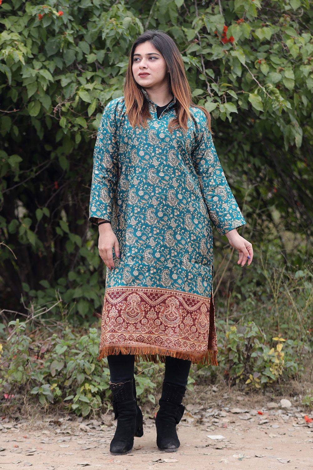 Plus size woolen hot sale kurtis online