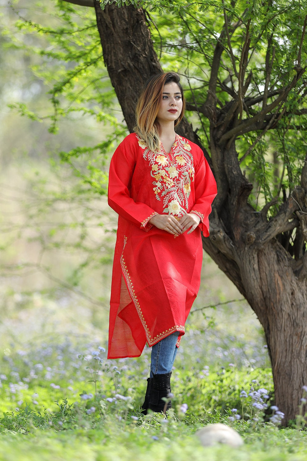 Kashmiri on sale kurti myntra